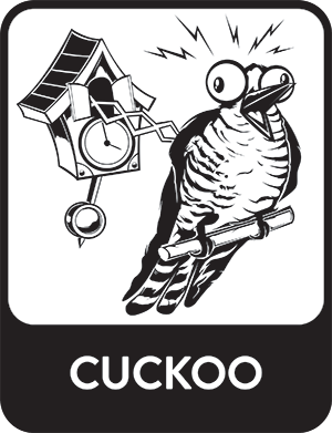 Cuckoo mountain bike trail motif