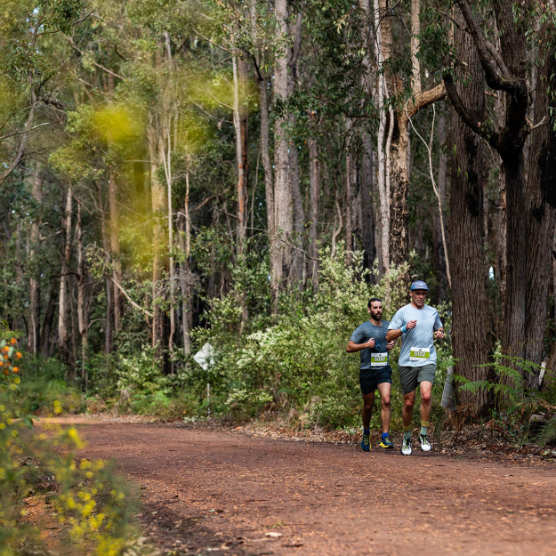 Runners in the Mighty Jarrah Trail Run in Dwellingup