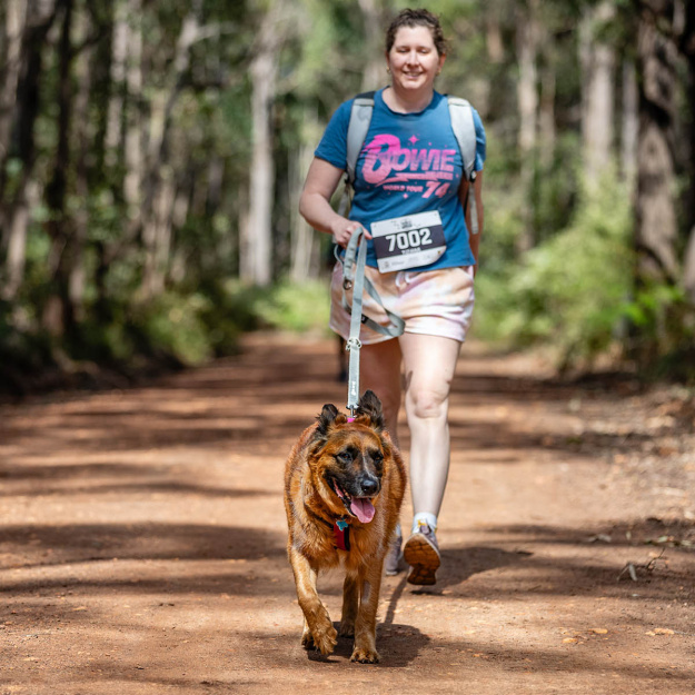 Mighty Jarrah Trail Run doggie dash in Dwellingup